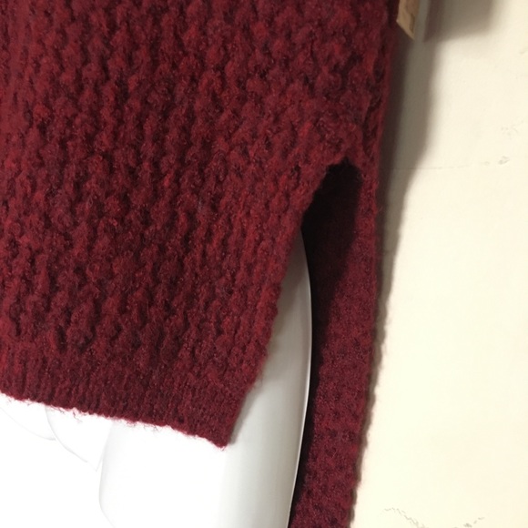 Rachel Roy High Low Mock Neck October Ruby Sweater - Picture 7 of 7